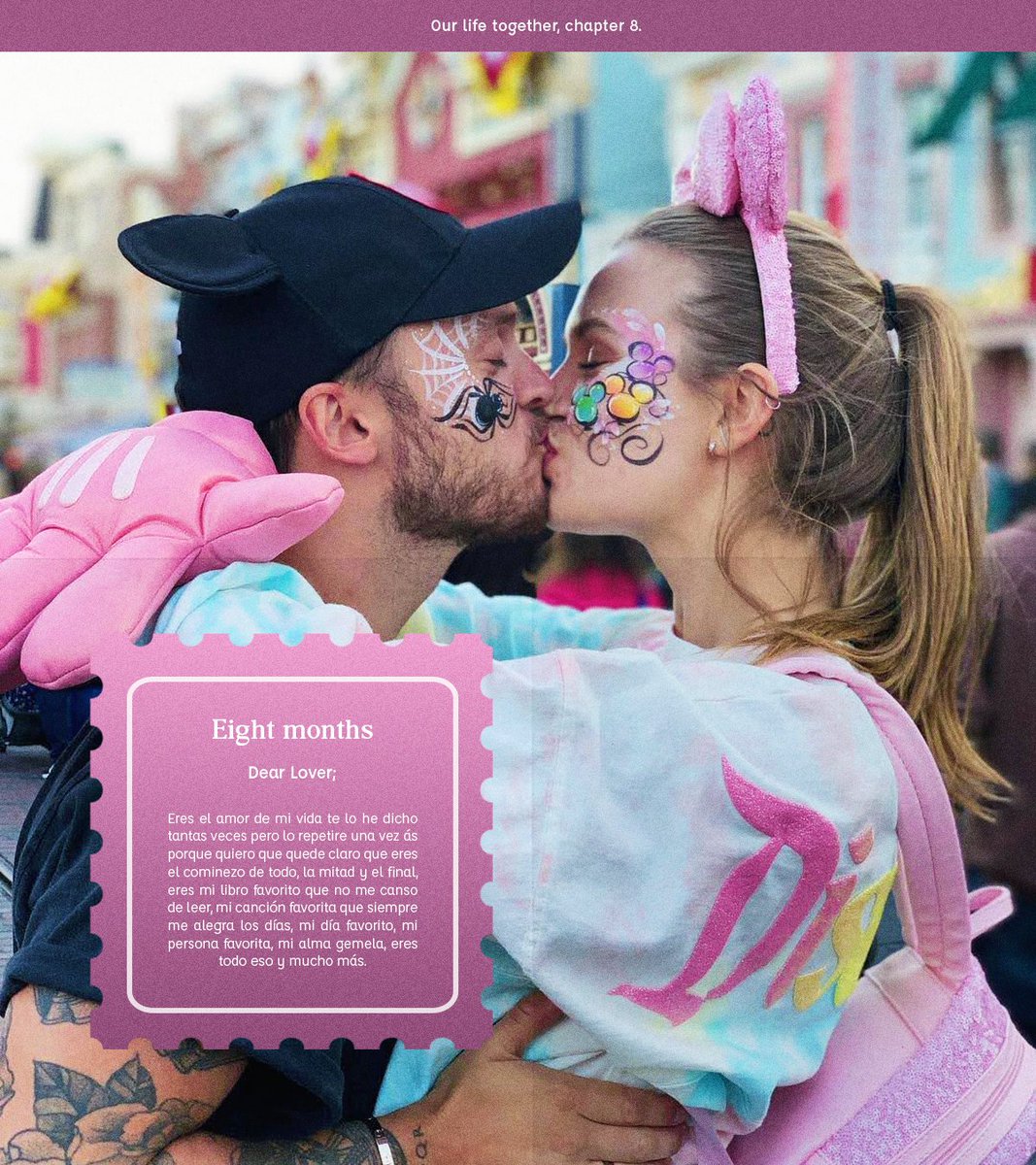 fleursvault's tweet photo. 𝗢𝘂𝗿 𝗹𝗼𝘃𝗲 𝘀𝘁𝗼𝗿𝘆 · Chapter 8.
🌷💗 ; 𝙵𝚎𝚋, 𝟸𝟸 — Love of my life.

Ocho meses a tu lado y te amo más que la primera vez que te ví. Nuestra historia de amor para mí es la más bonita, pura y real que existe. Gracias por estar a mi lado y hacerme la persona más feliz. https://t.co/1autnBAx7s