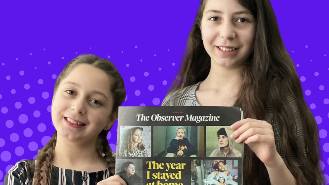 MediaCubsUK's tweet photo. Look at these happy faces. 🥰

Frontpage of the @ObserverUK  magazine, sharing their views ☑️

Going back to school and showing their friends ☑️

A great way to mark International Women's Day ☑️

#IWD2021 
#ChooseToChallenge https://t.co/UXRruDwGOm