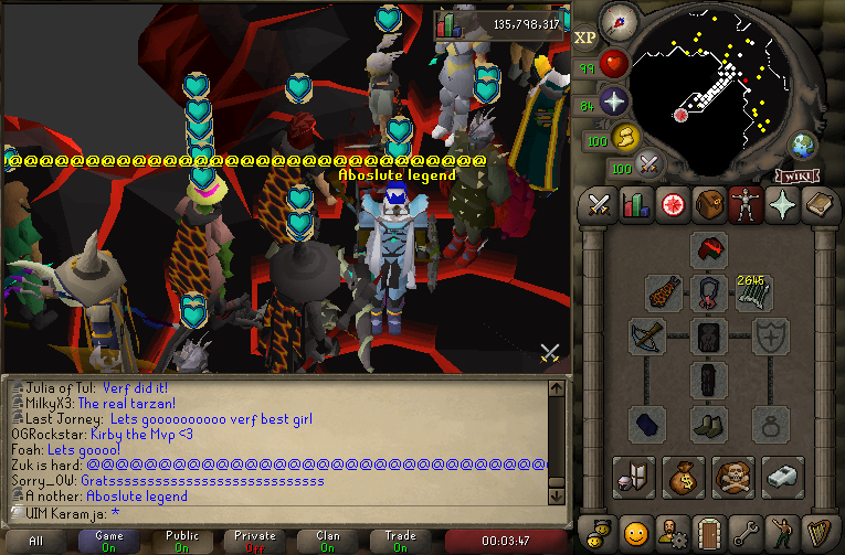 VerfRS's tweet photo. Karamja Only UIM Inferno completed https://t.co/TaAJO5Dsw5