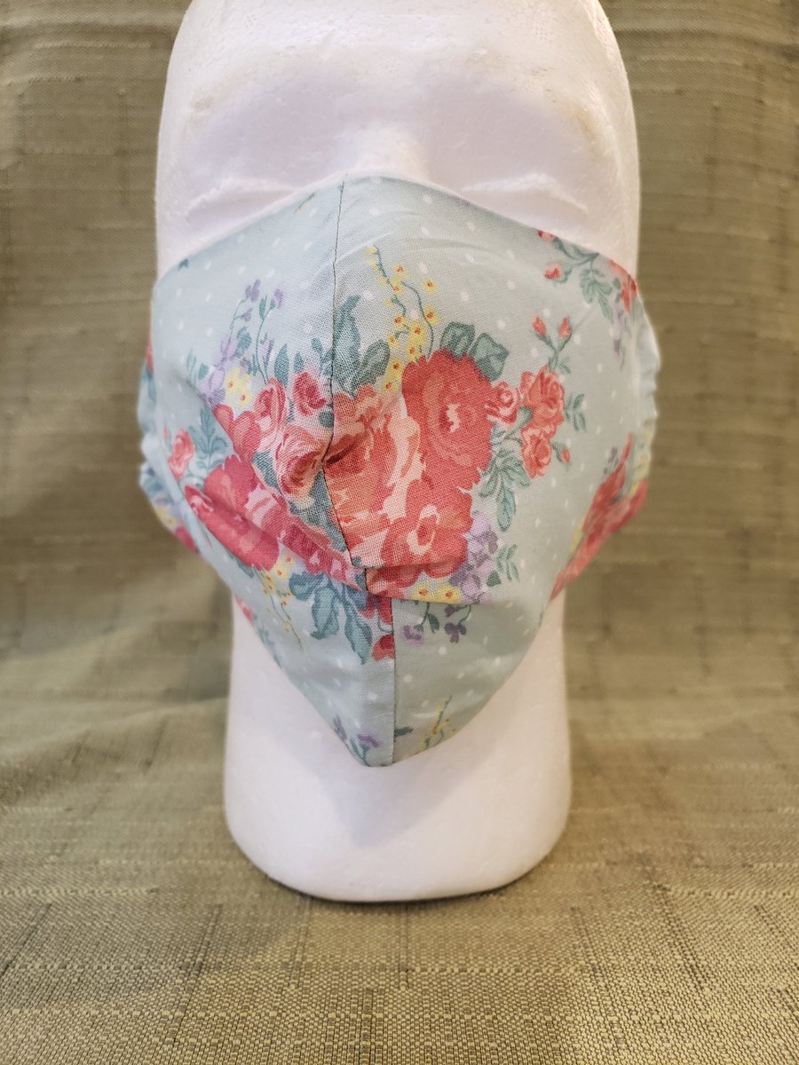 libertysoap's tweet photo. Adult Washable Reusable Cloth Face Mask With Two Layers Of Cotton Fabric With Floral Motif On Yellow Or Blue Background Elastic Ears Pieces https://t.co/cAiYCTGzOg #coldprocesssoap #skincare ##WashYourHands #Etsy #facialcare #allnatural #ClothFaceMask https://t.co/XpHJzEBggc