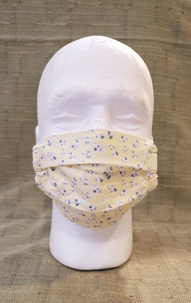 libertysoap's tweet photo. Adult Washable Reusable Cloth Face Mask With Two Layers Of Cotton Fabric With Floral Motif On Yellow Or Blue Background Elastic Ears Pieces https://t.co/cAiYCTGzOg #coldprocesssoap #skincare ##WashYourHands #Etsy #facialcare #allnatural #ClothFaceMask https://t.co/XpHJzEBggc