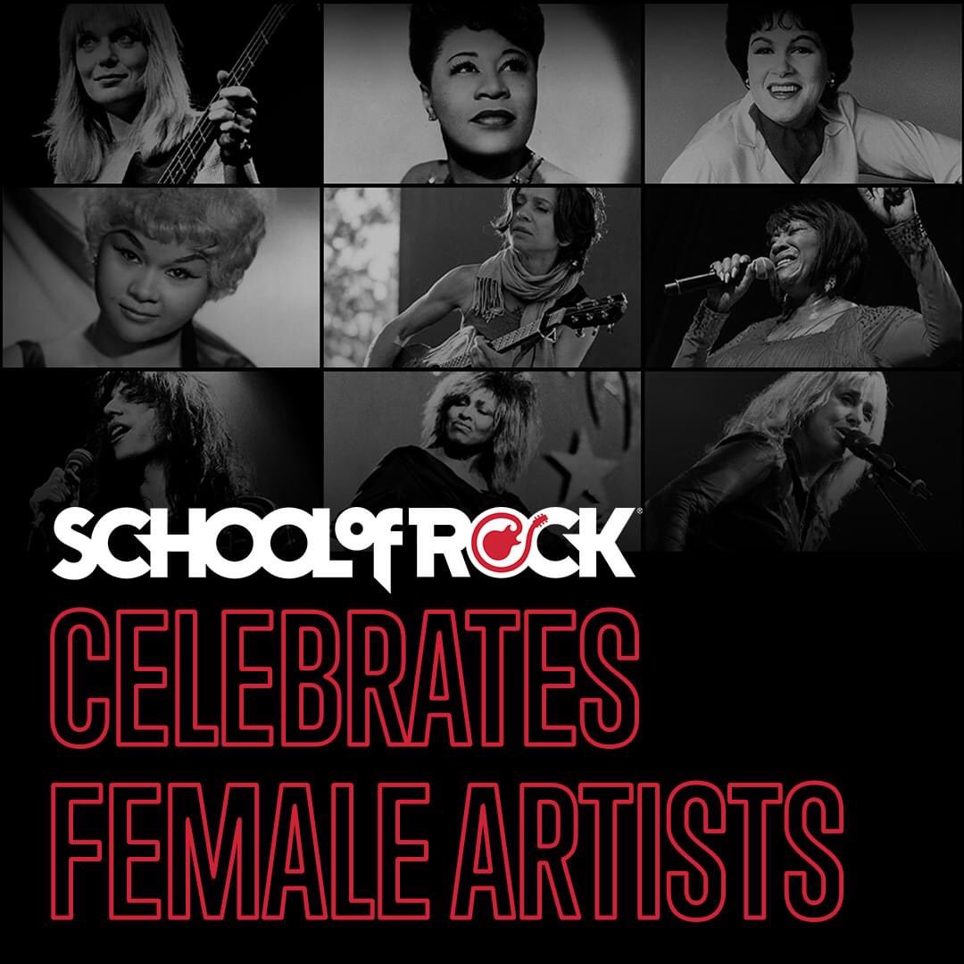 In honor of International Women’s Day, the School of Rock pays tribute to some of the amazing female artists who have made outstanding contributions to Rock and Roll. These trailblazers defied stereotypes by singing, playing, writing, and recording . #internationalwomensday2021