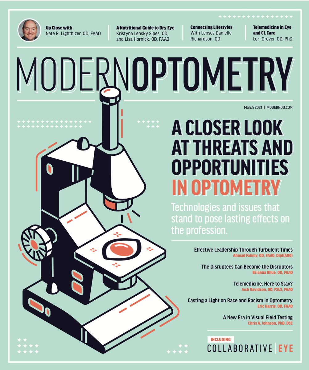 ModOptometry's tweet image. MOD’s March issue on threats and opportunities in optometry is now online! Go check it out here: hubs.ly/H0HVs590.

@dryeyediva @JSchweitzerOD @whitley_walt @LGroverODPhD @MacularHope @jdeom @fierceclarity #ModernOptometry #Optometry #MedicalOptometry #NewIssue