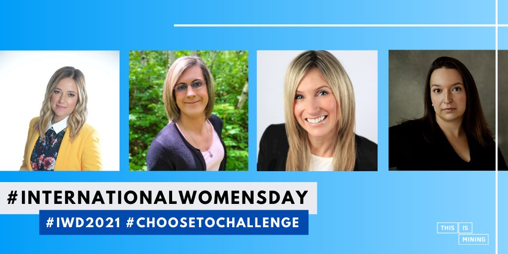 Happy #InternationalWomensDay! Today we're giving a shoutout to the women on #ThisIsMining: the Podcast, who continue to break barriers, challenge the norm, raise awareness against bias and take action for equality. #IWD2021 #ChooseToChallenge #ThisIsMining #diversity #inclusion
