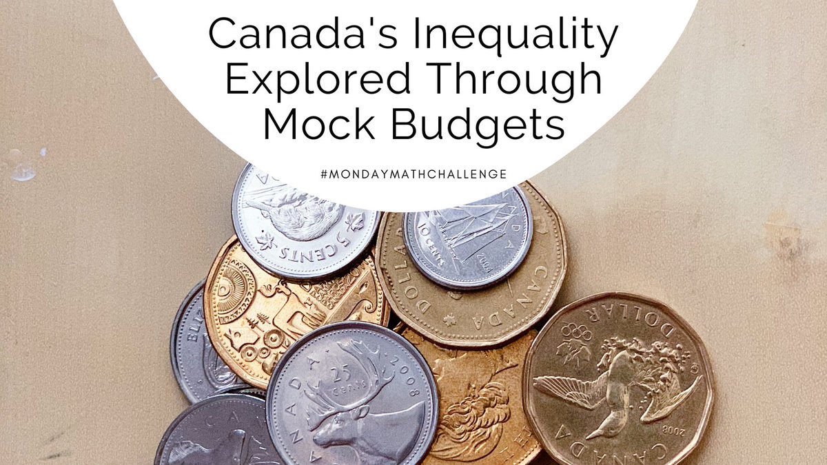 robertsonprog's tweet photo. Students create a mock budget while learning about inequality in Canada - Lesson here: https://t.co/TlTWiky80b Engage students by integrating real-world skills and social justice into your classroom! #MondayMathChallenge https://t.co/gPdfimAHR5