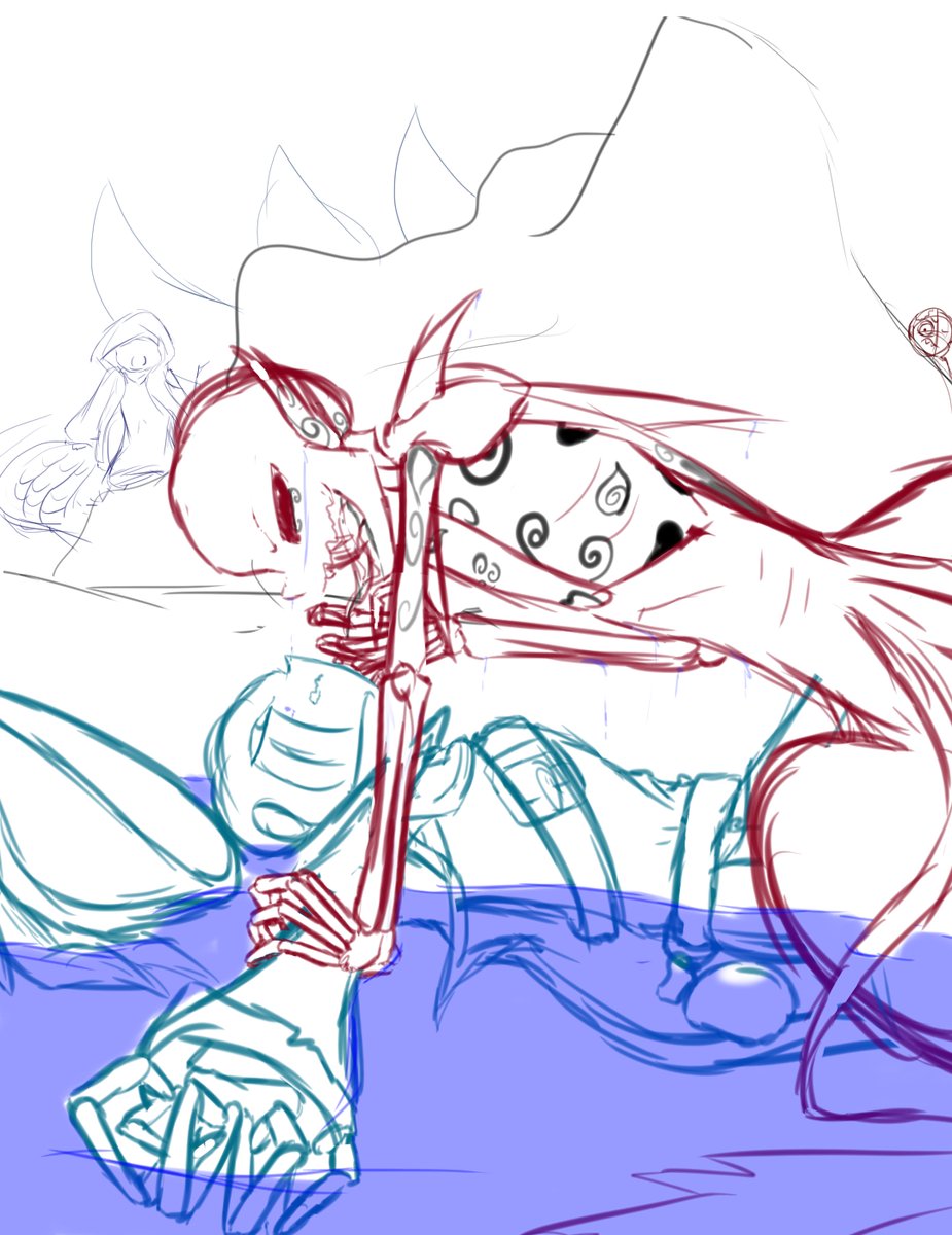 DippyDrawTale's tweet photo. wip- fanart of a story
note: out of habbit put in the wrong tags -_-'
#errorink #sanscest #errorsans #inksans #MermaidInk https://t.co/VFN5jcI7KD