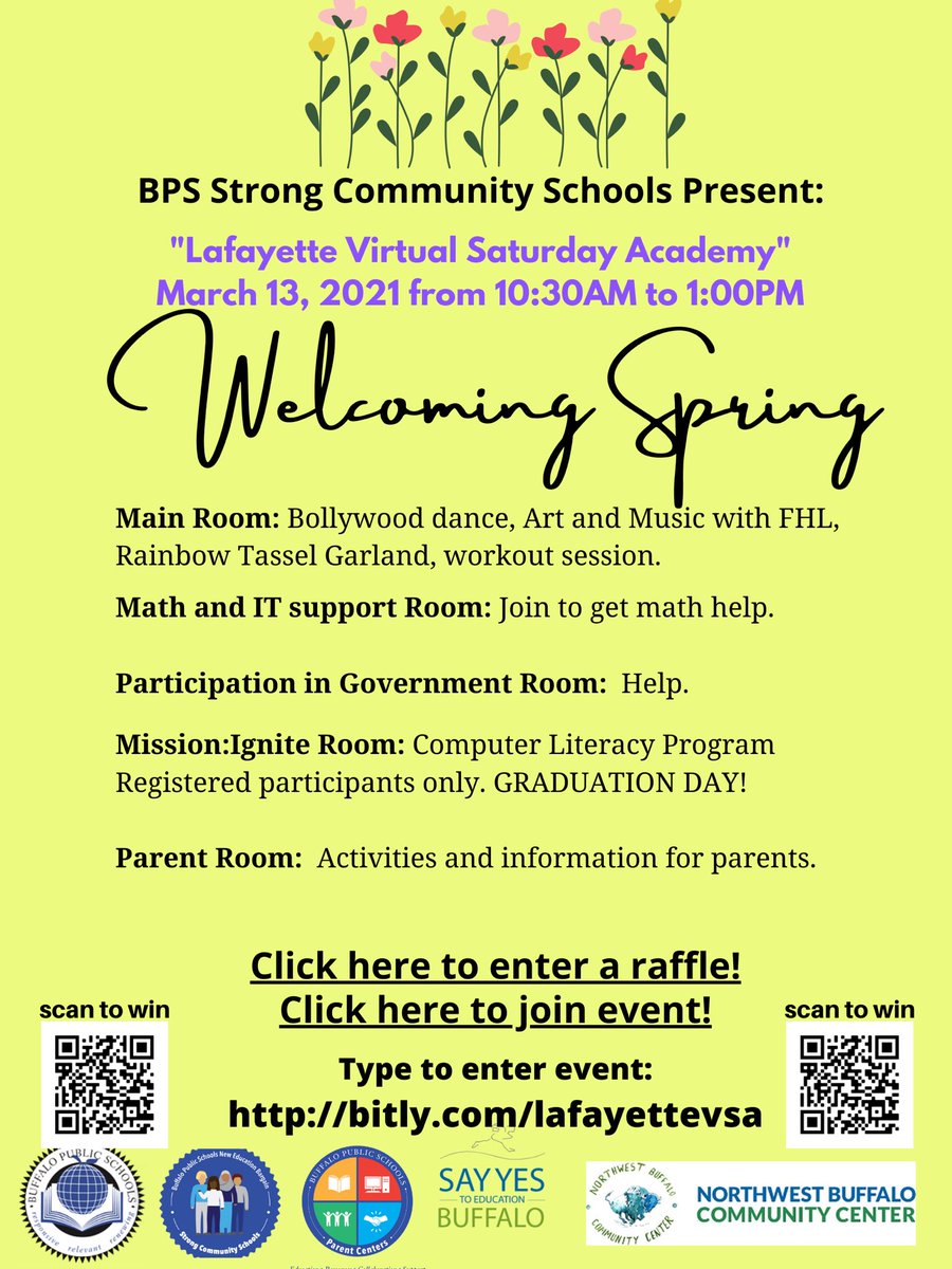 MAKING MUSIC 🎶

We’ll be creating a musical beat 🎵 at the Saturday Virtual Academy with <a href="/CmtySch_LAF/">BPSCmtySch_Lafayette</a> @SayYesBuffalo 

Make sure to register and share: bit.ly/lafayettevsare…

<a href="/cfcbuffalo/">Mission: Ignite</a> <a href="/Buffalo_Schools/">Buffalo Public Schools</a> #STEM #STEAM #spring #music