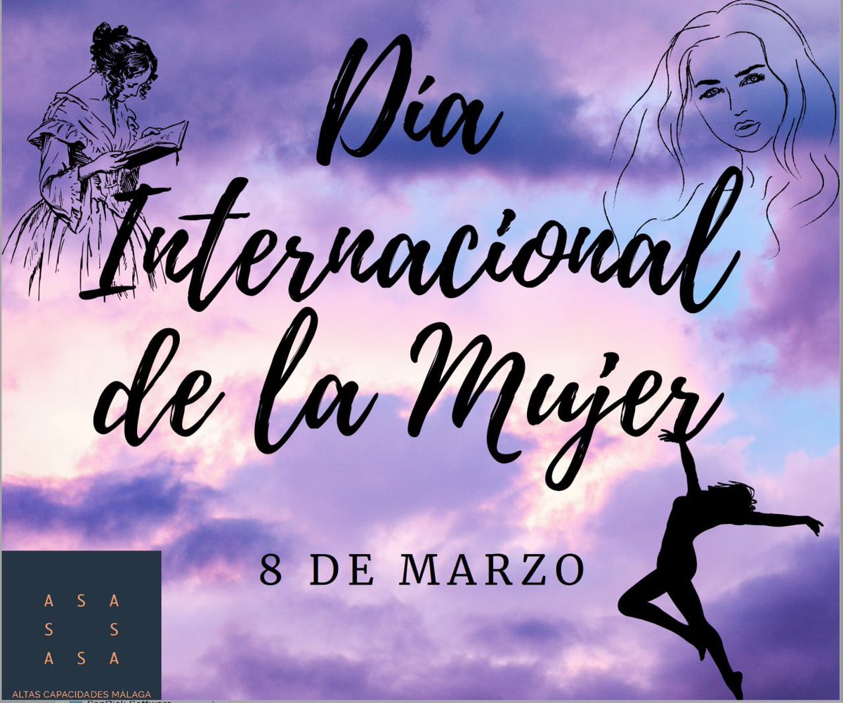 ASAMalaga's tweet photo. #ASAMALAGA
#DíaInternacionalDeLaMujer #8DeMarzo
#Mujer #niñas #altascapacidades #Sobredotación
#rechazo #estereotipos
#visualizacion #talentofemenino
#InformaciónAACC #DetecciónAACC y #AtenciónAACC
#MujeresAACC #NiñasAACC https://t.co/vfb9axVZ9v