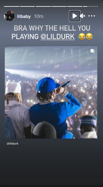 Btw__idc's tweet photo. @lilbaby4PF @lildurk Better not be playing with ur..Ong https://t.co/xzTOU5qeaJ