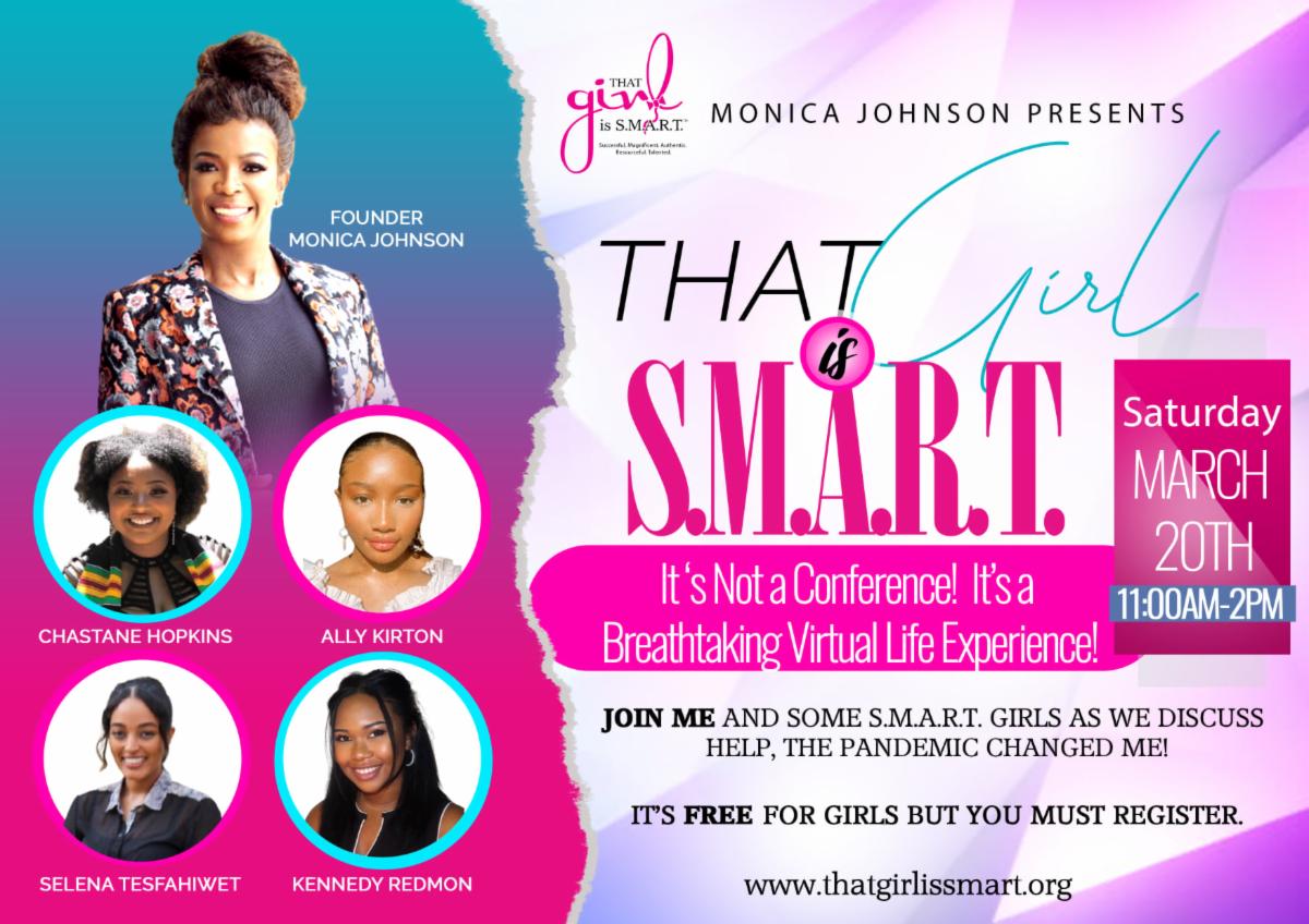 MonicaJOneWord's tweet photo. Monica Johnson Presents That Girl is S.M.A.R.T Breathtaking Virtual Life Experience https://t.co/dvDRMlaTNc https://t.co/etN9jvHabt