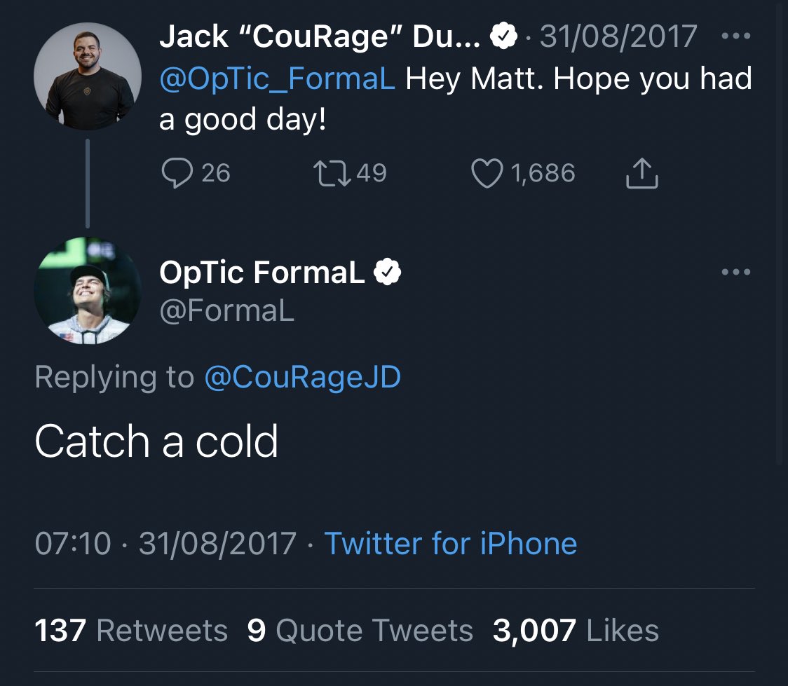 KeviSkillz's tweet photo. Only real ones remember how brutal Formal used to be to Jack on twitter LMAO https://t.co/ufBEe5p2S9