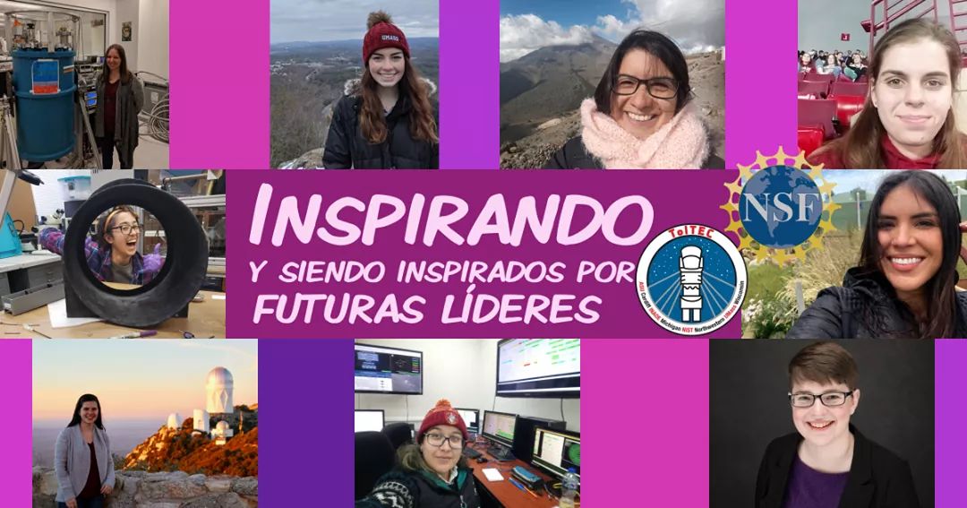 La nueva generación de científicas de <a href="/LMT_TolTEC/">LMT TolTEC</a> nos saludan e inspiran ¡Salve! 💪💜💚💜💪