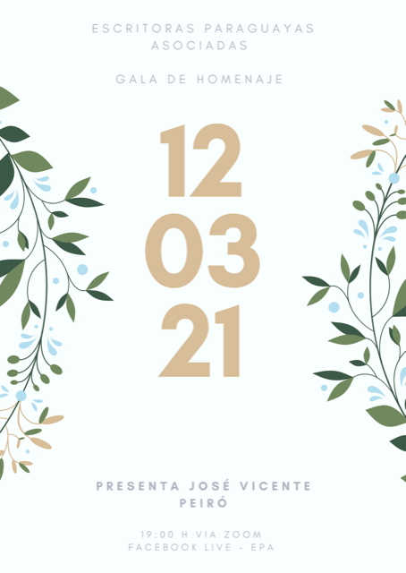 ¡Escritoras del Paraguay, gracias por haber dicho presente!
Las esperamos para el cierre de la campaña #escritorasparaguayas: la gala homenaje a las escritoras Renée Ferrer, Emi Kasamatsu y Elinor Puschkarevich, el viernes 12 de marzo, vía Facebook Live de EPA.