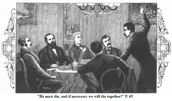 An illustration of a rebel meeting, included in Pinkerton's tale of his adventures with Abraham Lincoln. Check out the latest episode for more! buff.ly/2F2DxR9
