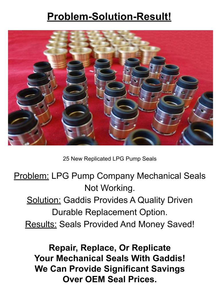 GaddisMechSeals's tweet photo. Call Gaddis for the Best Results to your Mechanical Seal Problems!
Call 843-681-4665 or toll-free at 1-888-681-4665.
 #mechanicalseals #mechanicalsealrepair #pumppacking #rotaryequipment https://t.co/VAWefXmSgo