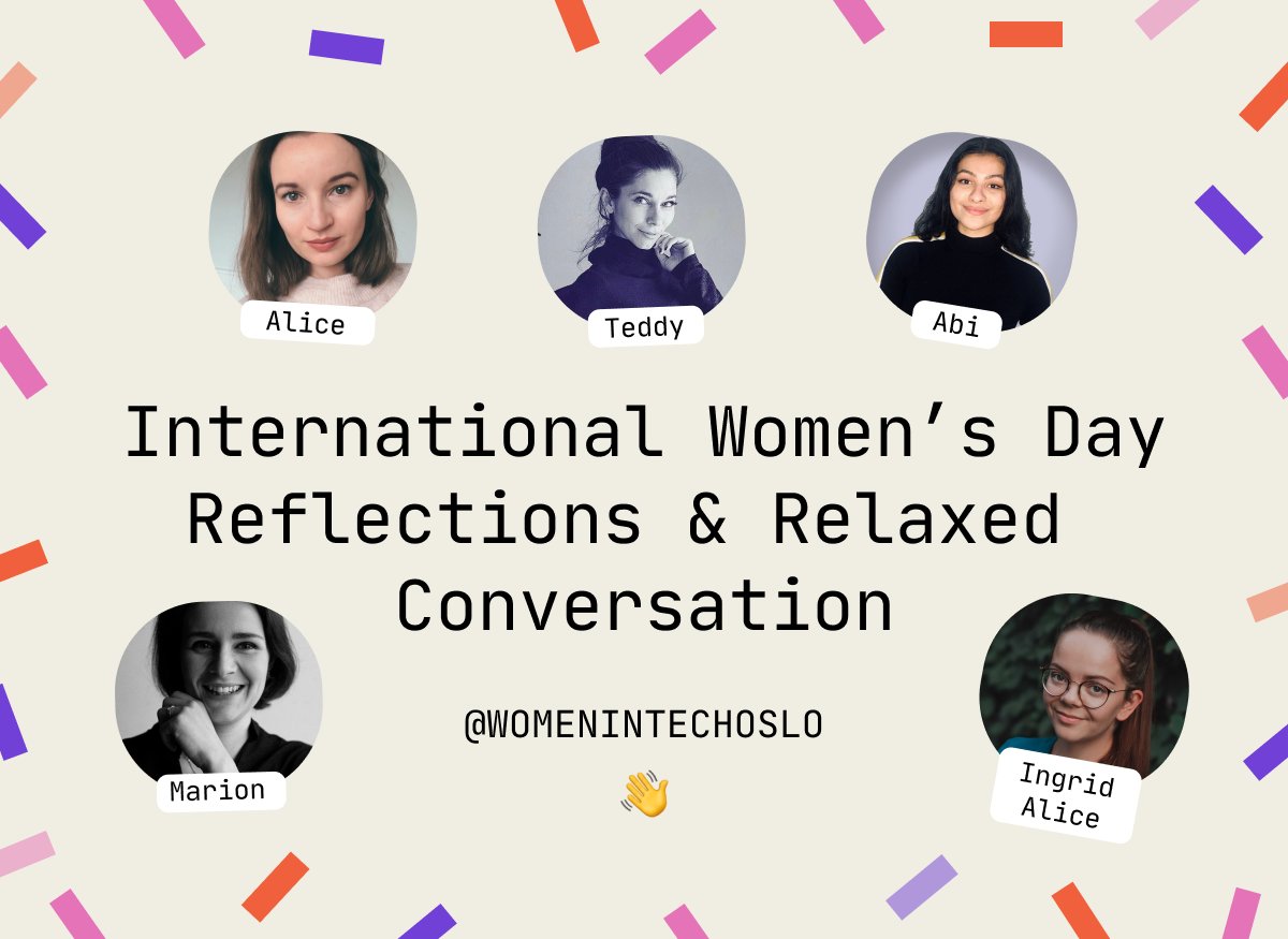 Happy International Women’s Day! 💖 Join us during our first-ever <a href="/Clubhouse/">Clubhouse</a> room, this Wednesday, March 10th at 19:00 (CET) to reflect on #IWD2021 &amp; have a relaxed opportunity to #network &amp; meet our #witoslo #community 🗣️👇