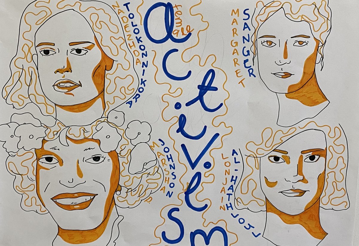 We did a quickie one day project today to celebrate International Women's Day. Great to be back in a real live college!