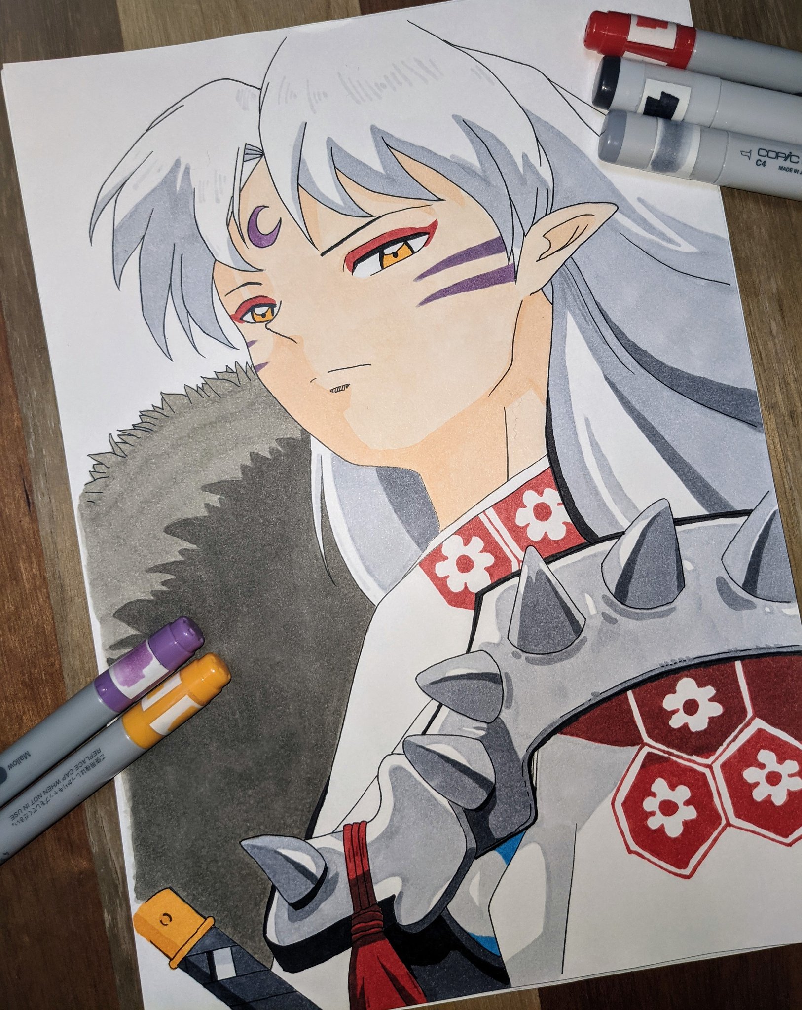 تويتر Zaki على تويتر 殺生丸様 犬夜叉 着物柄下手すぎて 申し訳ございませぬ殺生丸様ぁぁ 犬夜叉 殺生丸 イラスト イラスト好きな人と繋がりたい アナログイラスト コピックイラスト Illustration Anime Japan Inuyasha T Co Ujemup3iwq