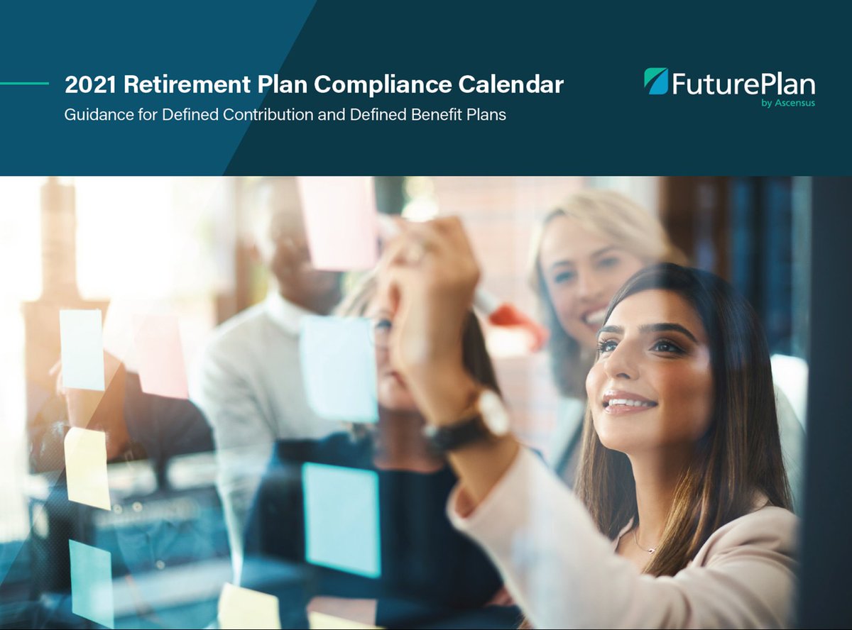 Advisors: are you staying up to date with compliance deadlines?  FuturePlan's 2021 Compliance Calendar helps you engage and support clients to stay on track. Download and share it today. #compliance #plansponsor 
assets.futureplan.com/futureplan-ass…