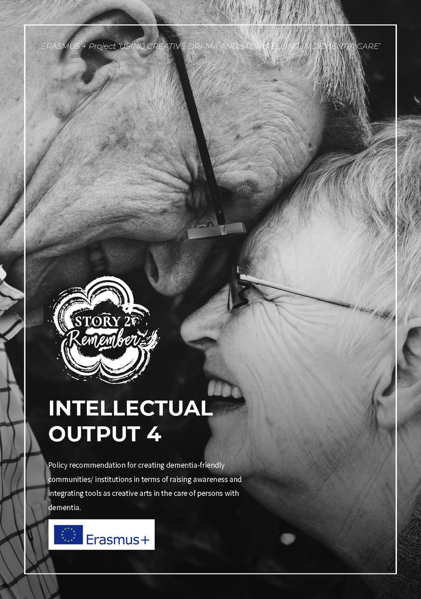 We are happy to share with you the fourth result of the Erasmus+ project "Using drama and storytelling in dementia care": 
"Policy recommendation for creating dementia-friendly communities/institutions in terms of raising awareness...
Full Post:facebook.com/STORY2REMEMBER…
