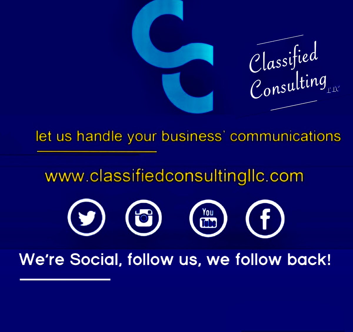 ClassifiedConul's tweet image. Introducing your company new remote  communications department! Put us to work!