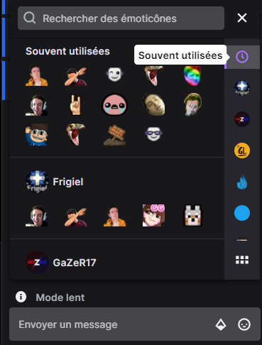 StreamingCM's tweet photo. L'interface pour utiliser les émoticônes a évolué !

Vous y trouverez désormais un raccourci "Souvent utilisées" ainsi que des raccourcis pour les chaînes auxquelles vous êtes abonnés !

#TwitchNews https://t.co/VhvPoU8n8E