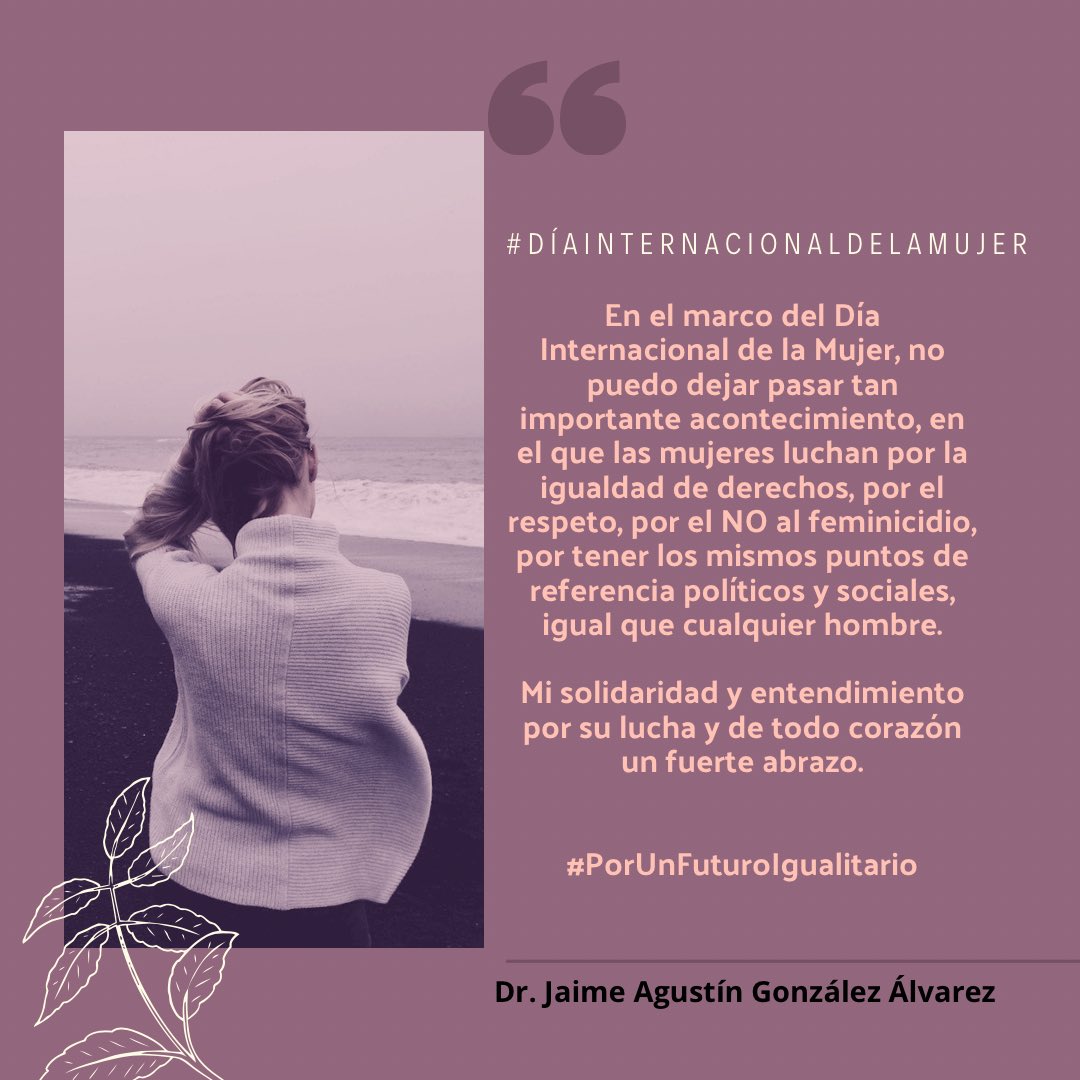 DrJaimeAgustin's tweet photo. Mi solidaridad y entendimiento por su lucha y de todo corazón un fuerte abrazo.
#PorUnFuturoIgualitario https://t.co/r4X7RxKo1k