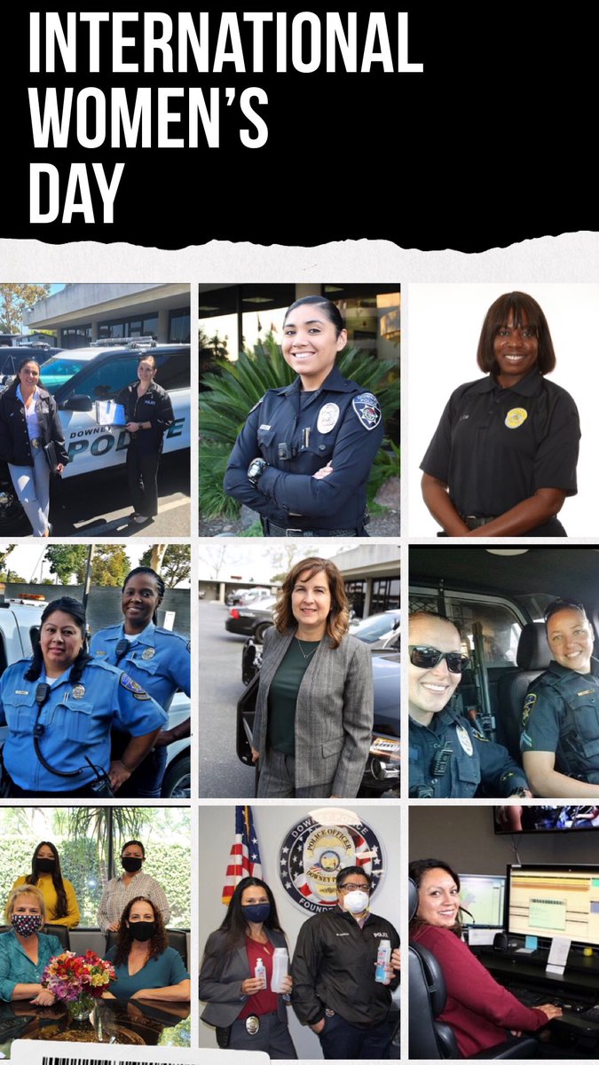 Happy #InternationalWomensDay Here are some the women serving the community at Downey PD #ChooseToChallenge2021
