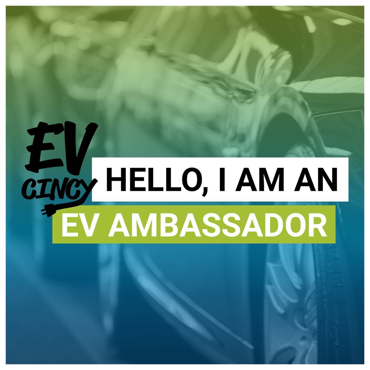 I’m an EV Ambassador for EV Cincy! Gonna help spread the word about #electricvehicles in #Cincinnati. Stay tuned or posts about this public education and awareness initiative in Cincy.