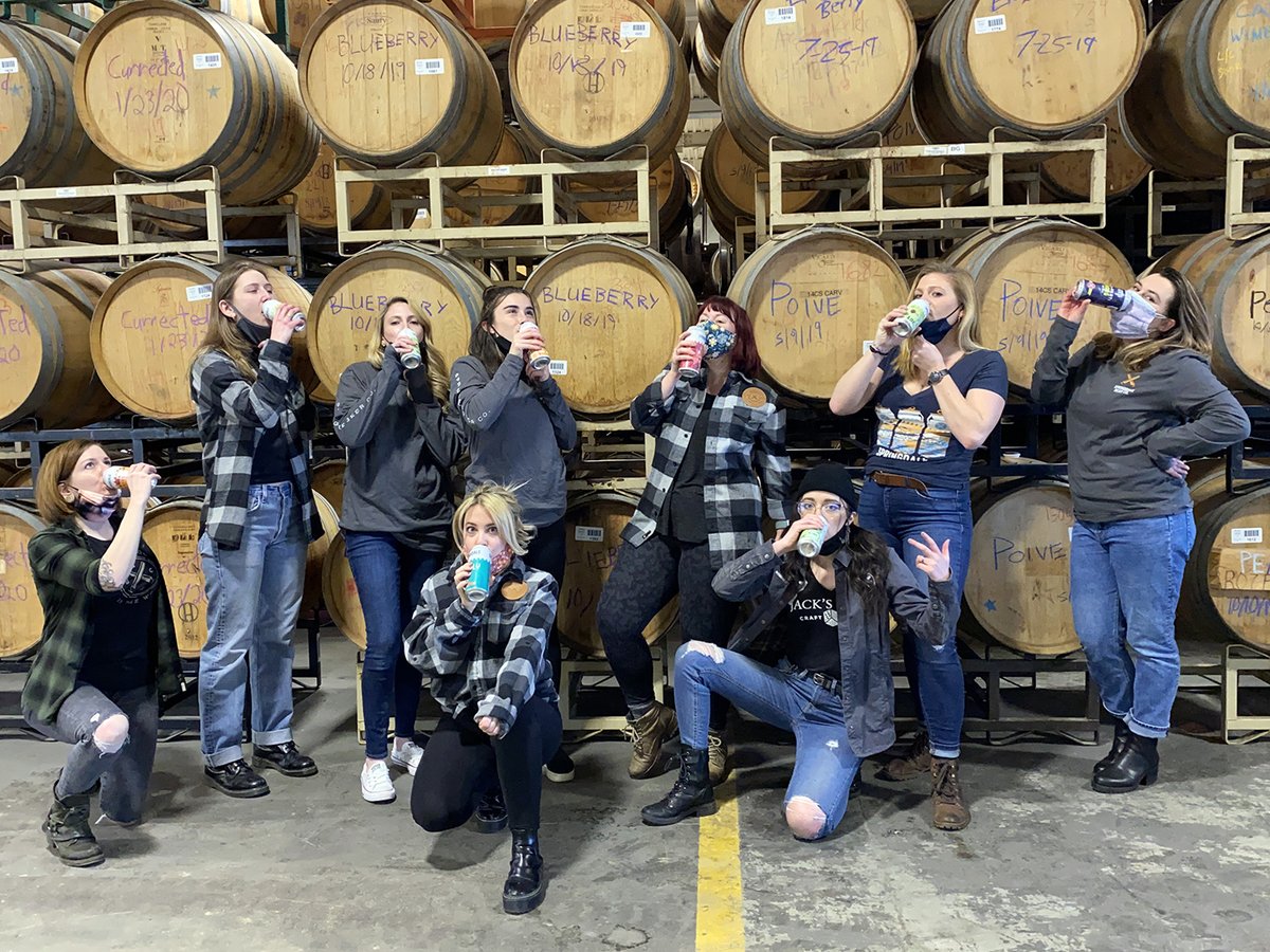For #InternationalWomensDay we want to give a special shoutout to the ladies of Springdale! This talented crew helps bring our barrels &amp; beers to life everyday, &amp; frankly, they're pretty awesome to have a drink with too. Cheers to women in beer, &amp; cheers to women everywhere. 🍻