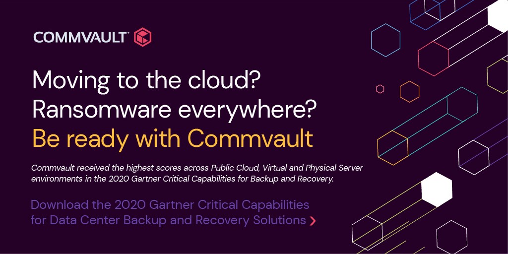 Physical ✔️ virtual ✔️ public cloud ✔️ This year #Commvault Complete™ received the highest score in all use cases in the <a href="/Gartner_inc/">Gartner</a> Critical Capabilities report. Click here to download the report: ow.ly/dH8e102ASWH
