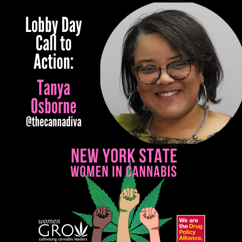 womengrow's tweet photo. Join us TODAY at 11am EST for NYS Women in Cannabis Lobby Day. Hear from these amazing speakers: https://t.co/JbL5qlZqvT