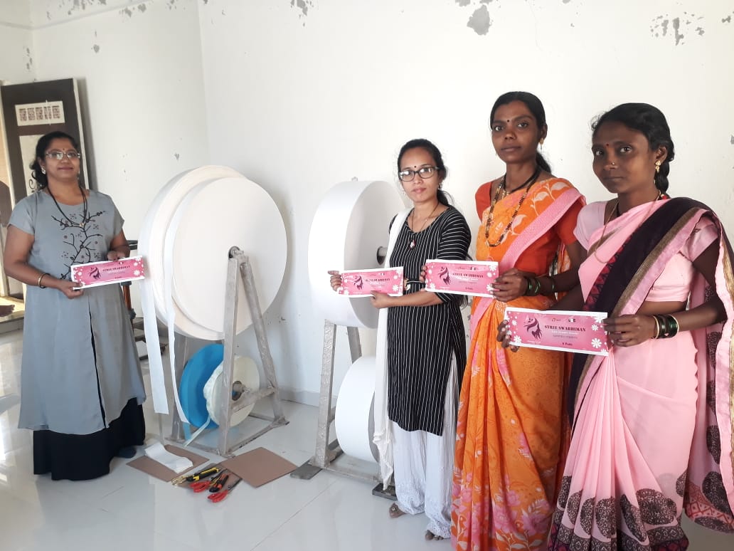 SnehalChutke's tweet photo. Feeling very proud and Honoured to be a part of Opening Ceremony of Sanitary Napkin Manufacturing Unit at Bhor Pune MH. Witnessed the Journey of Mr Mrs Jadhav from training to opening on auspicious International Women's Day. Thanks @CscvlePune &amp; Mr Mrs Jadhav https://t.co/Bwurb8nNY3