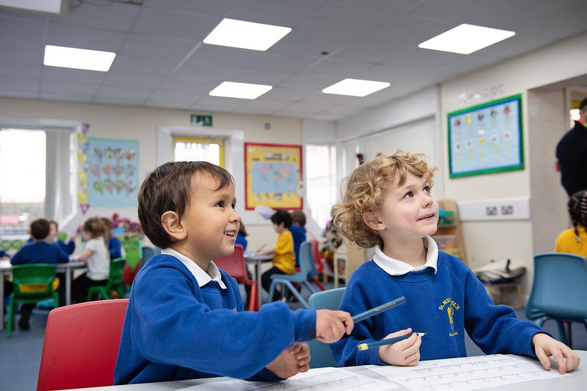 StBournemouth's tweet photo. It has been wonderful to have face to face teaching and a school full of smiling children. #itisgoodtobeback https://t.co/HyhRAdwdl6