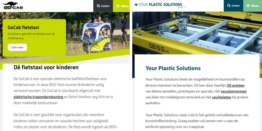 vanraam's tweet photo. De websites van onze dochterbedrijven Van Raam GoCab B.V. en Your Plastic Solutions B.V. staan sinds 1 maart 2021 online๐คฉ. Kom in dit artikel meer te weten over deze websites en bedrijven.โฌ
#yourplasticsolutions #kunststofbewerking #gocab #fietstaxi #vanraam #websites https://t.co/VBwJHaVP8C