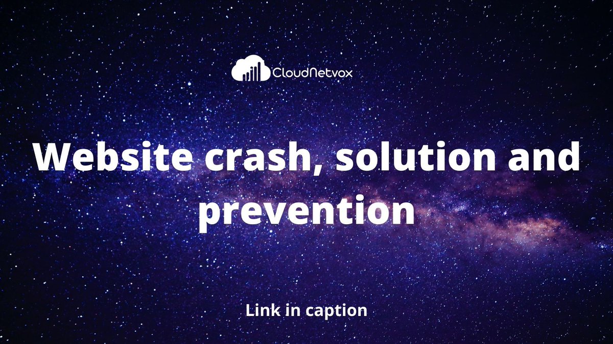 cloudnetvox's tweet image. Learn the cause, solution and prevention of website crash: cloudnetvox.com/clients/index.… #cloudnetvox #webdesign #design #website #graphicdesign #webdevelopment #marketing #webdesigner #digitalmarketing #branding #seo #websitedesign #webdeveloper #web #ui #ux #html #socialmedia