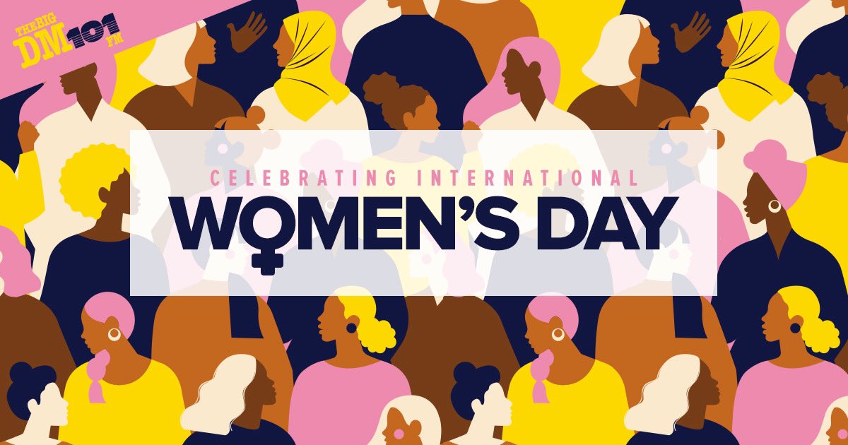 THEBIGDM1013's tweet photo. Happy #InternationalWomensDay
β’β’
β’β’
Get ready for @shamaraafia & Friends at 3pm on #TheBigDM1013 | Celebrating Women from All Walks Of Life! #g2kn https://t.co/2sYWAuuBEY