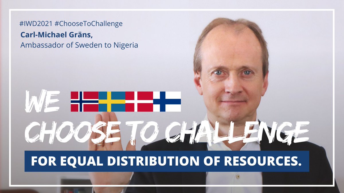 SwedeninNigeria's tweet photo. Women’s poverty is largely due to a lack of access to economic resources. We believe that everyone should have the same right to quality education and fair working conditions.

The Nordic Missions in Nigeria #ChooseToChallenge for equal distribution of resources! 

#IWD2021 https://t.co/iMPmVT5Une