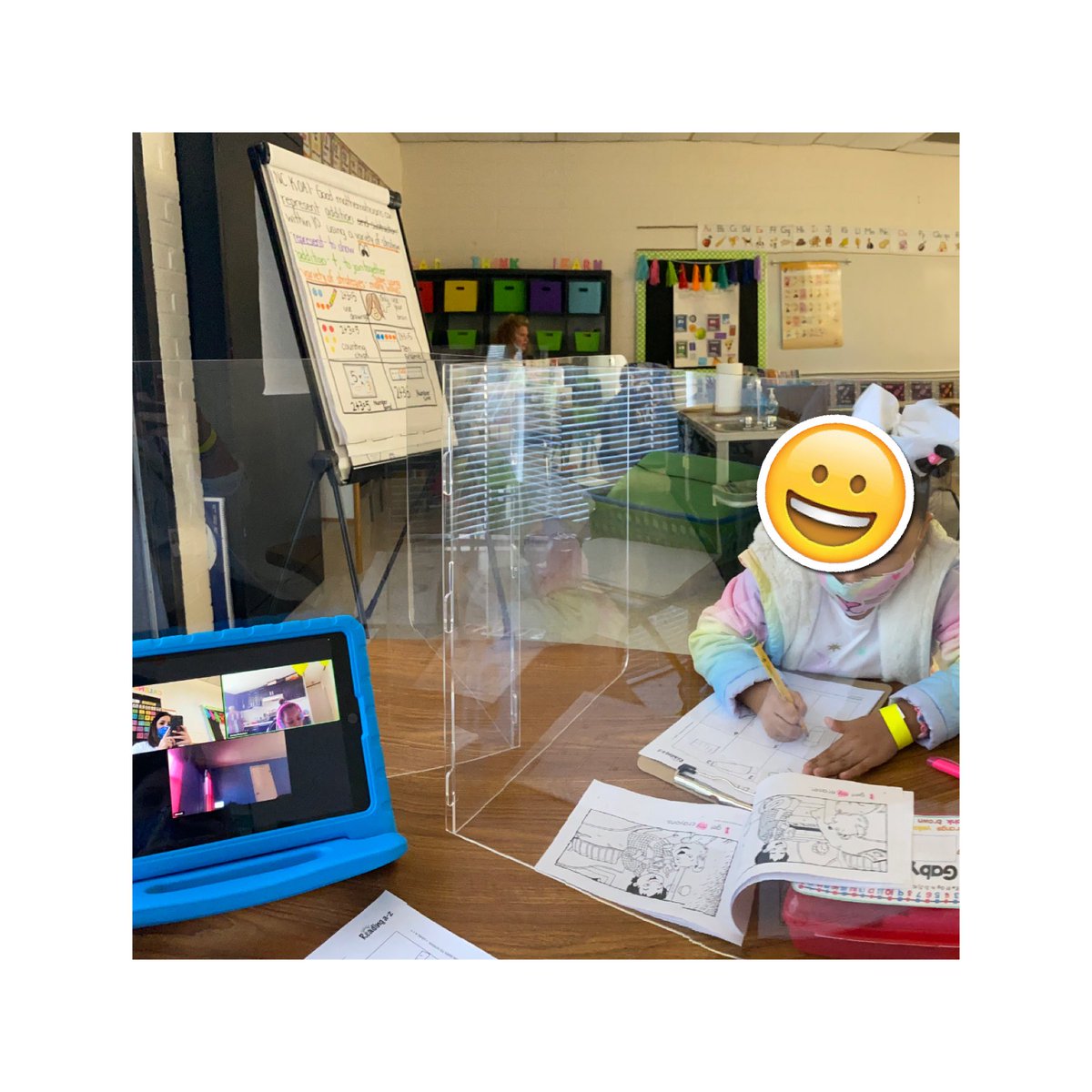 tech4tinies's tweet image. It’s only our 3rd day of in person learning and these Ss are already rocking concurrent guided reading and independent centers. Today we coded, worked on RL K.3 while listening to a story on Epic and worked on other phonological skills. #kinderscan #codinginkinder @aolets_go
