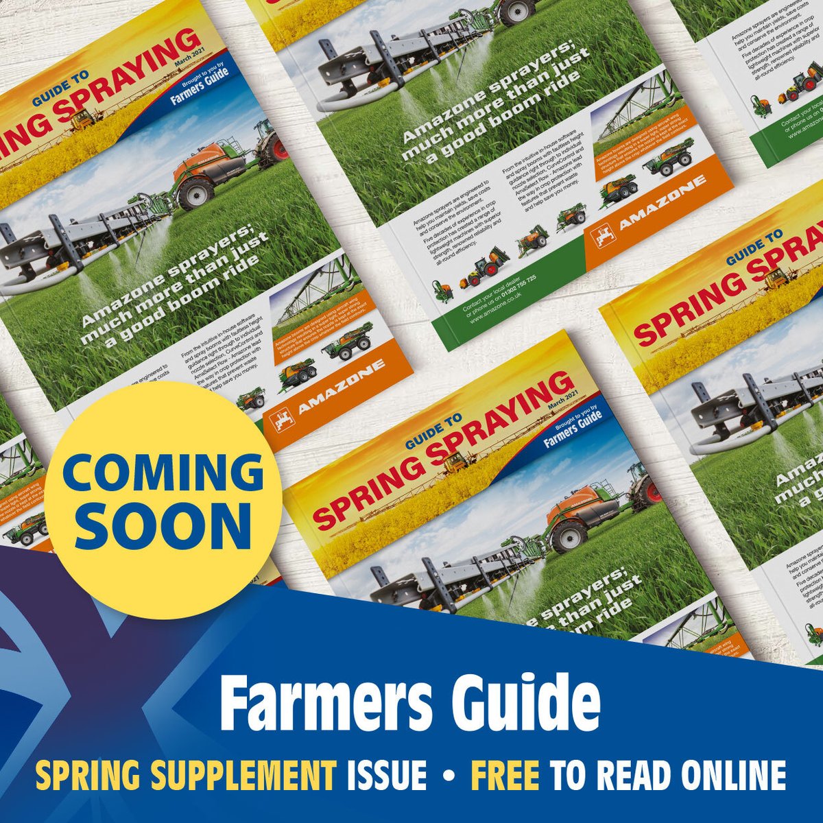 FarmersGuide's tweet image. 👏 COMING SOON 👏 Our annual guide to #SpringSpraying will be mailing out to our largest #cereal growers, but it will also be free to read online! 🌾 

#UKFarming #Free #FreeMagazine #AgriculturalMagazine