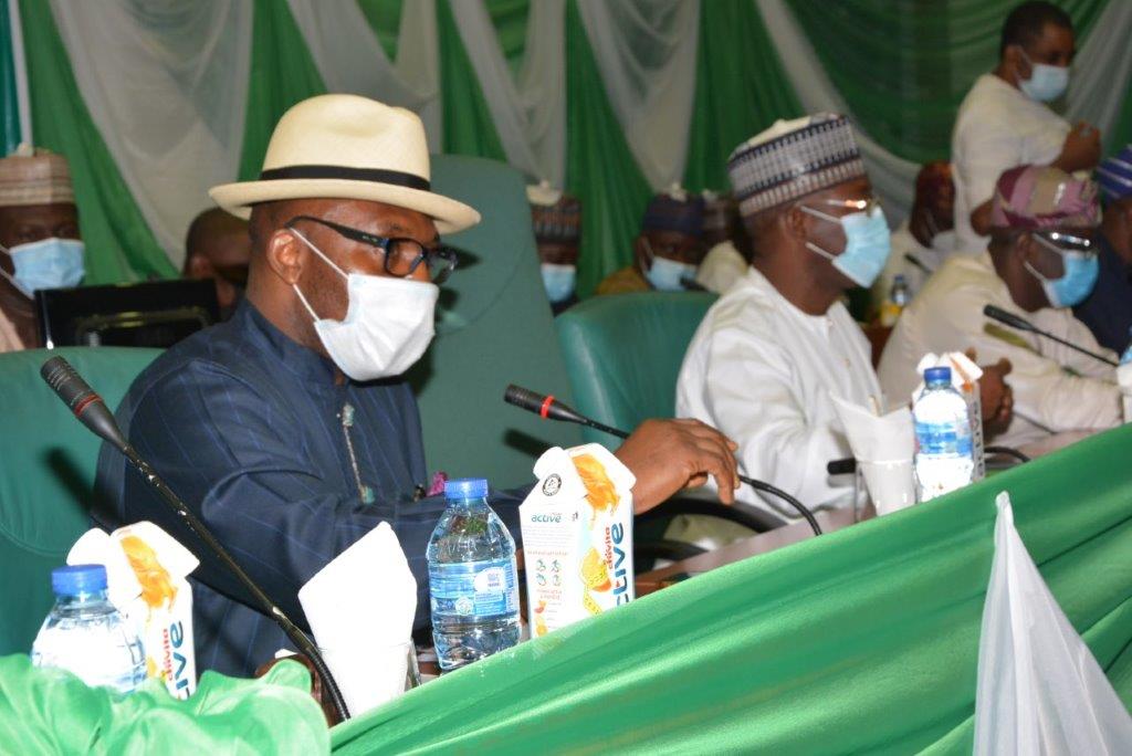 nnpclimited's tweet photo. PHOTO NEWS: 

Earlier today, GMD @NNPCgroup Mallam @MKKyari joined the HMSPR @HETimipreSylva and other oil industry stakeholders at @HouseNGR's One-Day Public Hearing on Inclusion of Gas Terms in Production Sharing Contracts (PSCs) by the #NNPC... https://t.co/cMGzKkj6aa