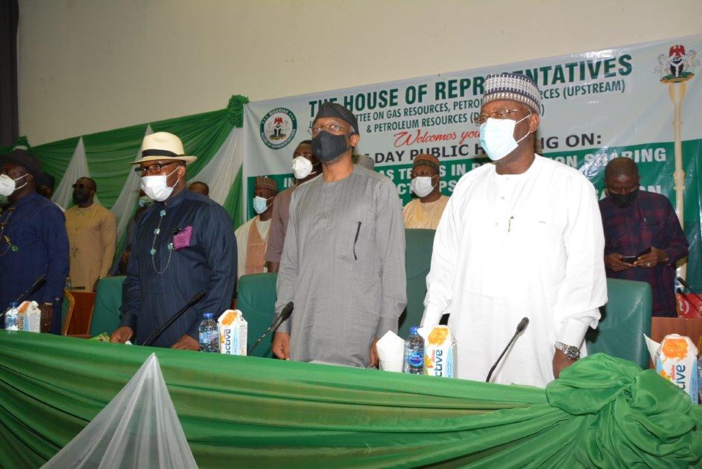 nnpclimited's tweet photo. PHOTO NEWS: 

Earlier today, GMD @NNPCgroup Mallam @MKKyari joined the HMSPR @HETimipreSylva and other oil industry stakeholders at @HouseNGR's One-Day Public Hearing on Inclusion of Gas Terms in Production Sharing Contracts (PSCs) by the #NNPC... https://t.co/cMGzKkj6aa
