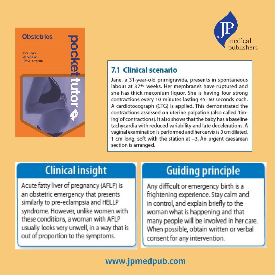 Pocket Tutors are full of clinical scenarios, clinical insight and guiding principles boxes. Here are some from Pocket Tutor Obstetrics: