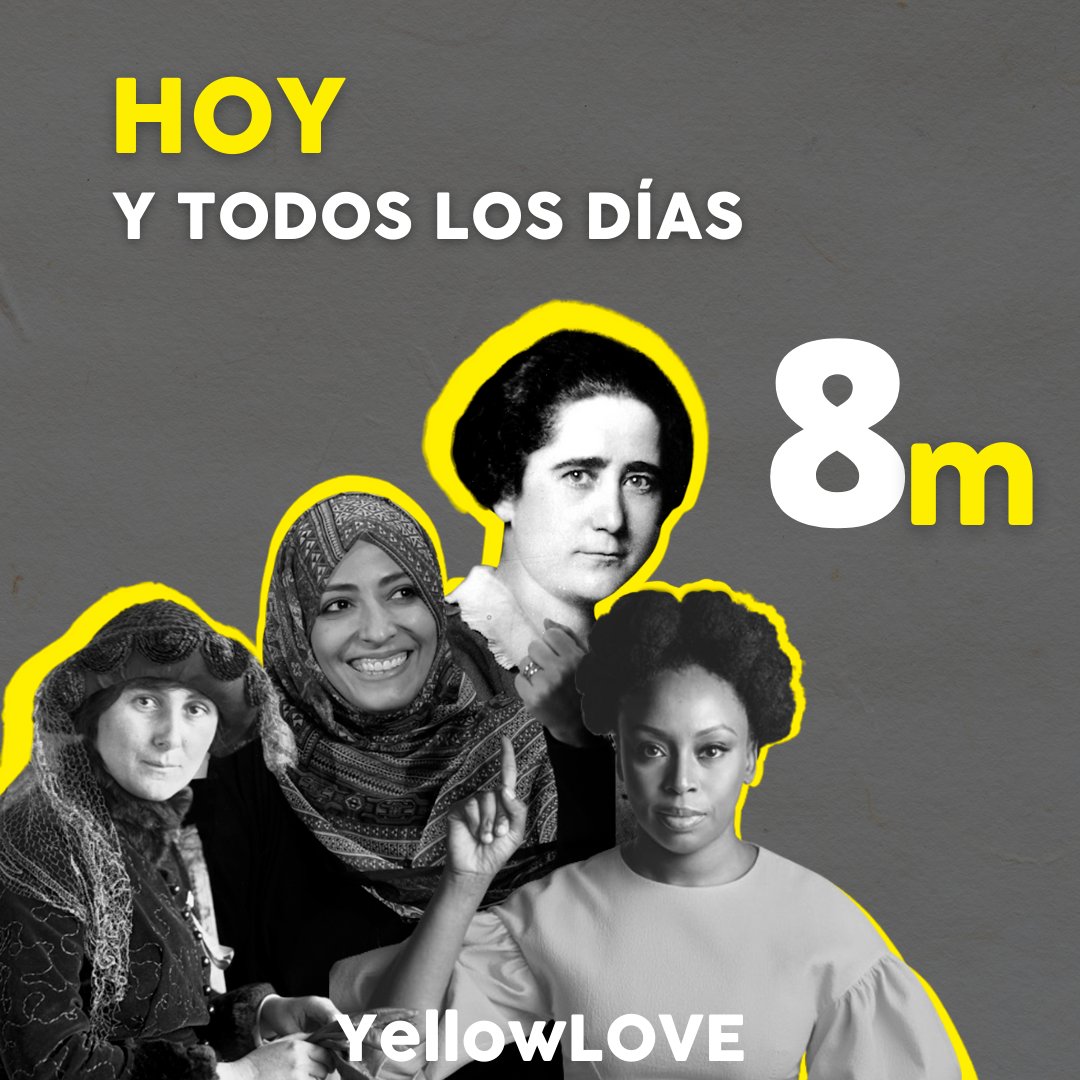 Hoy es su día, el de todas. 💜💛💜💛
Y queremos felicitar a estas maravillosas mujeres con las que tenemos el placer de trabajar en #YellowLOVE
¡Feliz Día de la Mujer! 
.
.
#8M2021  
#8marzo2021
