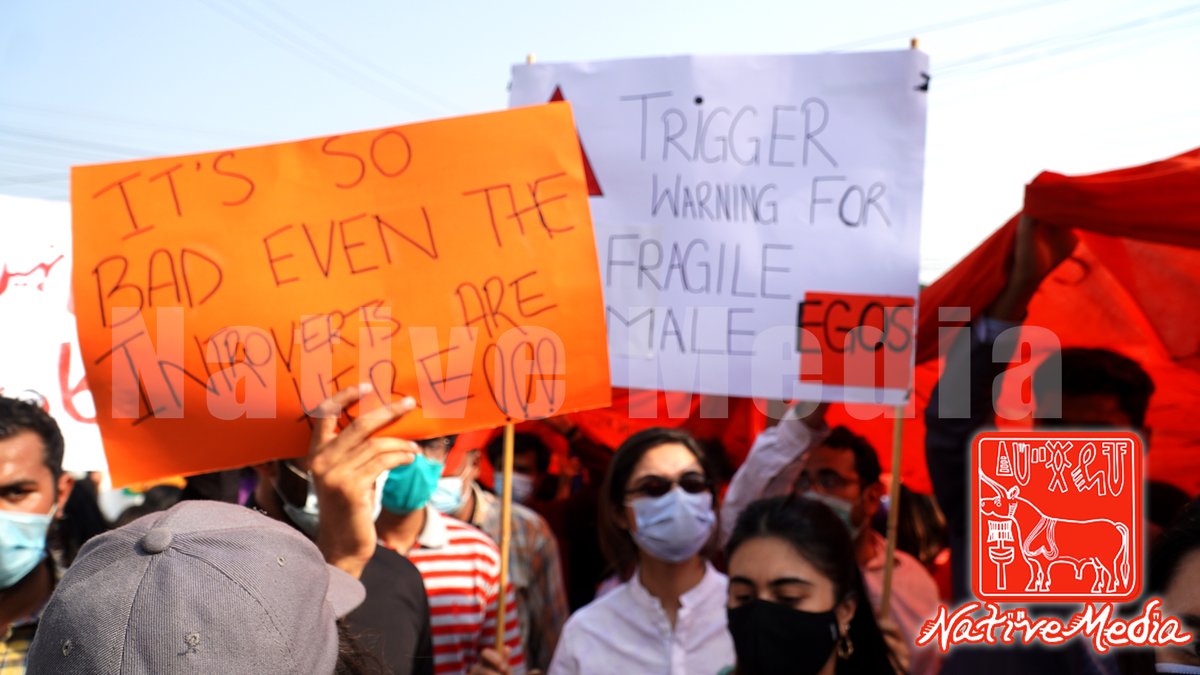 NativeMediaPk's tweet image. #AuratAzadiMarch2021, Lahore from #NativeMedia's lens .
#InternationalWomensDay #WomensDay #WomensHistoryMonth #AuratMarch #MeraJismMeriMarzi