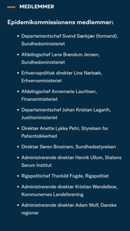 Denne #COVID19 kommission 
1) oser ikke af tværkulturelle kompetencer
2) har ingen erfaring med epidemikontrol i lavindkomstlande
3) ingen med tosproget baggrund
4) ingen med klinisk infektionsmedicinsk baggrund
5) ingen med medicinsk antropologisk baggrund