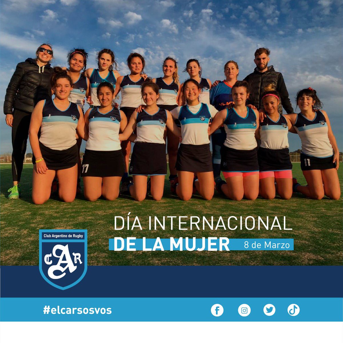 En este 8 de Marzo saludamos a todas las mujeres del Club Argentino de Rugby en el Día Internacional de la Mujer.

#8demarzo #elcarsosvos