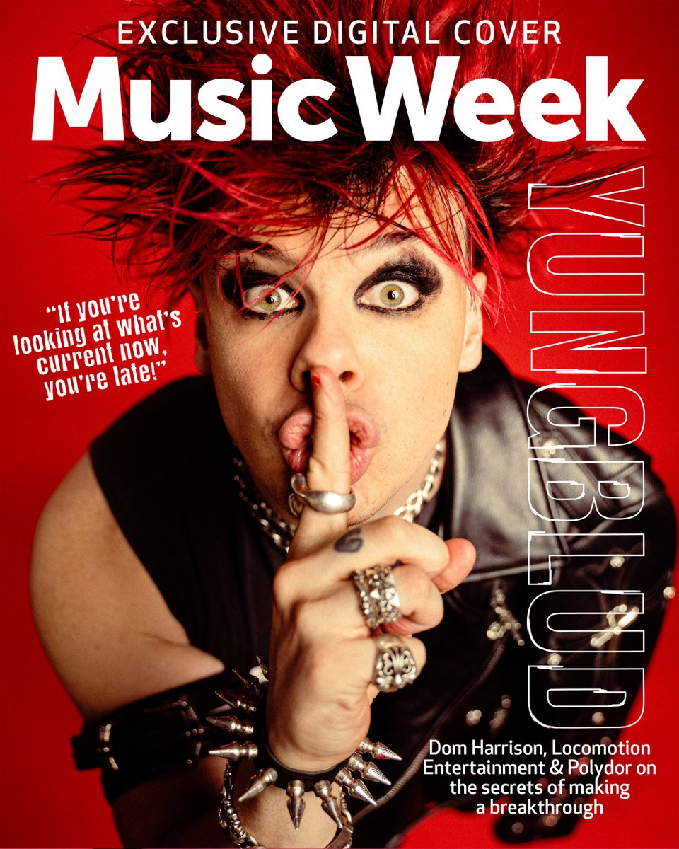 MusicWeek's tweet photo. @yungblud and his team tell the story of his chart-topping breakthrough in our exclusive digital cover interview. Read it in full here: https://t.co/KTgjNnZo8x #Yungblud https://t.co/CyKF8AsJWy