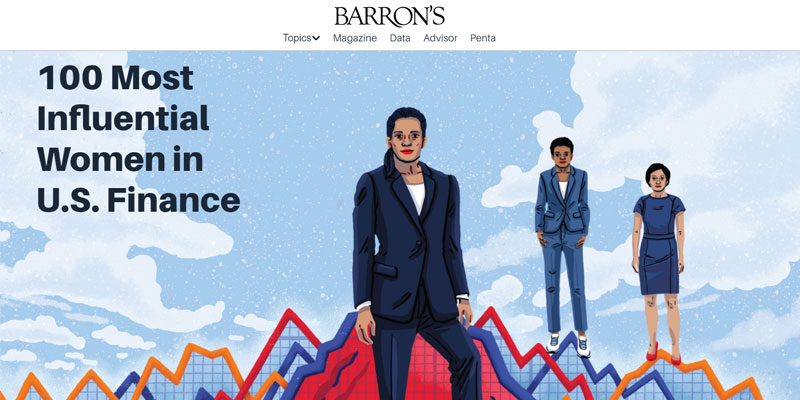 Honored to be among Barron’s 100 Most Influential Women in U.S. Finance. barrons.com/women-in-finan… #BarronsInfluentialWomen