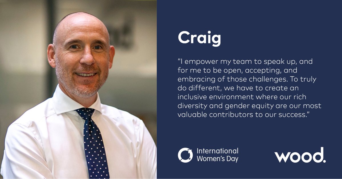 This #IWD2021 #TeamWood offer insights into how they #ChooseToChallenge in an effort to help create an inclusive world. Meet Craig Shanaghey, President of Operations Services, as he shares how he creates space to recognise difference in opinions, perspective and thinking.